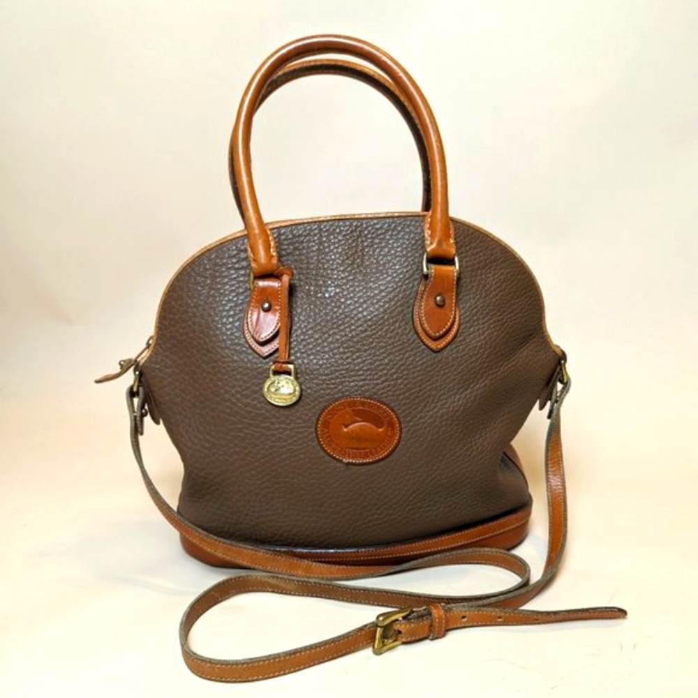 Vintage Dooney & Bourke Domed Norfolk Pebble Leather Purse